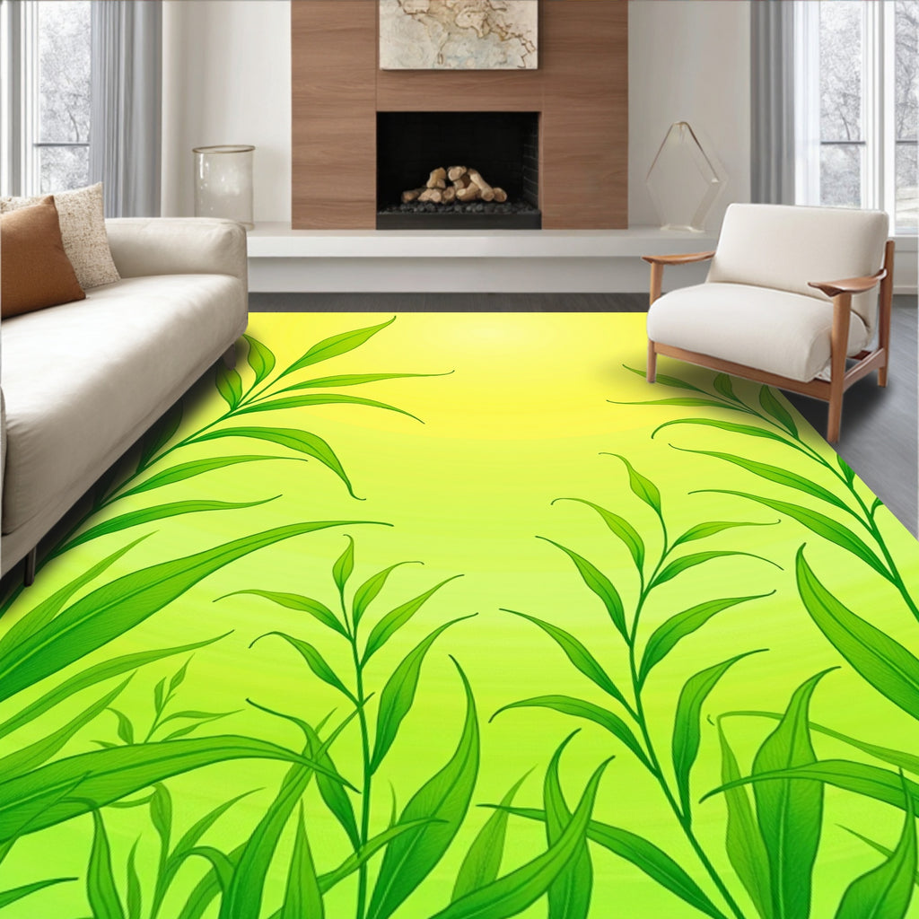 Lush Greenery Vibrant Nature Rug