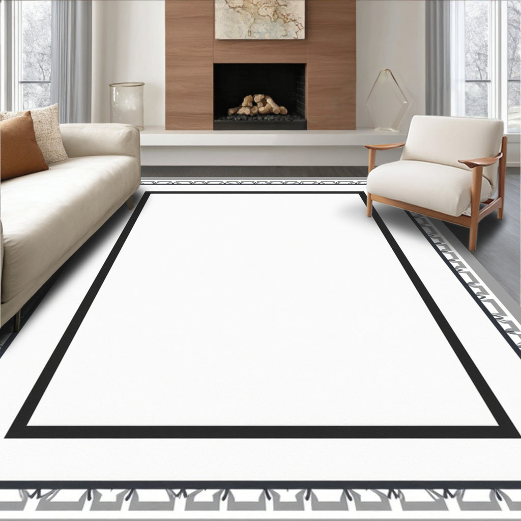 Monochromatic Geometric Border Rug