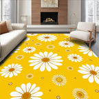 Bold Daisy Yellow Pattern Rug