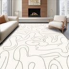 Abstract Line Art Pattern Rug
