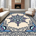 Ornate Floral Geometric Pattern Rug