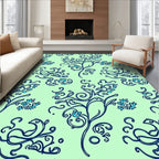 Art Nouveau Floral Vine Pattern Rug