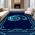 Abstract Geometric Tech Design Rug