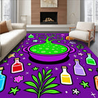 Whimsical Potion Star Pattern Rug