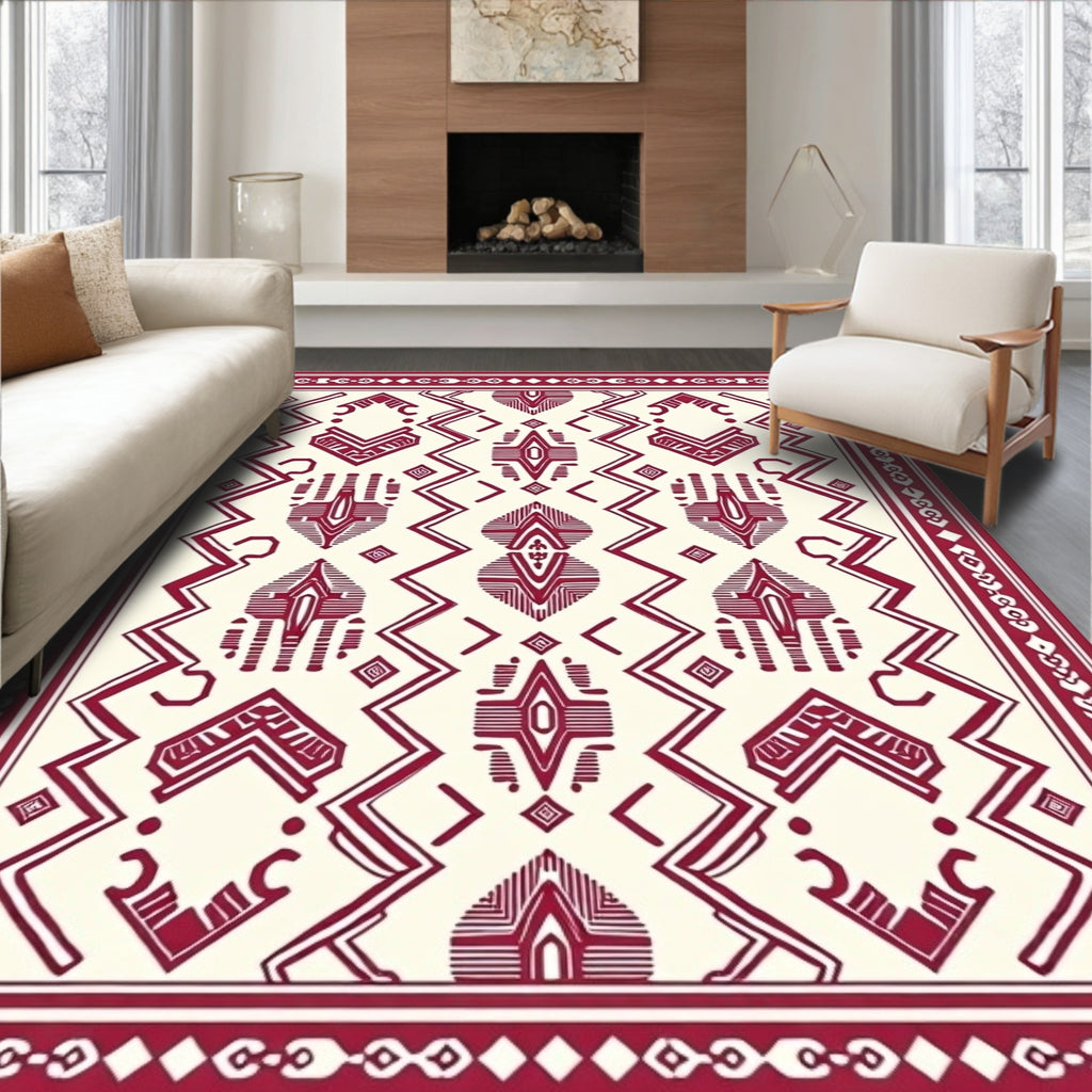 Tribal Geometric Pattern Rug