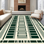 Graphic Geometric Blocks Pattern Rug