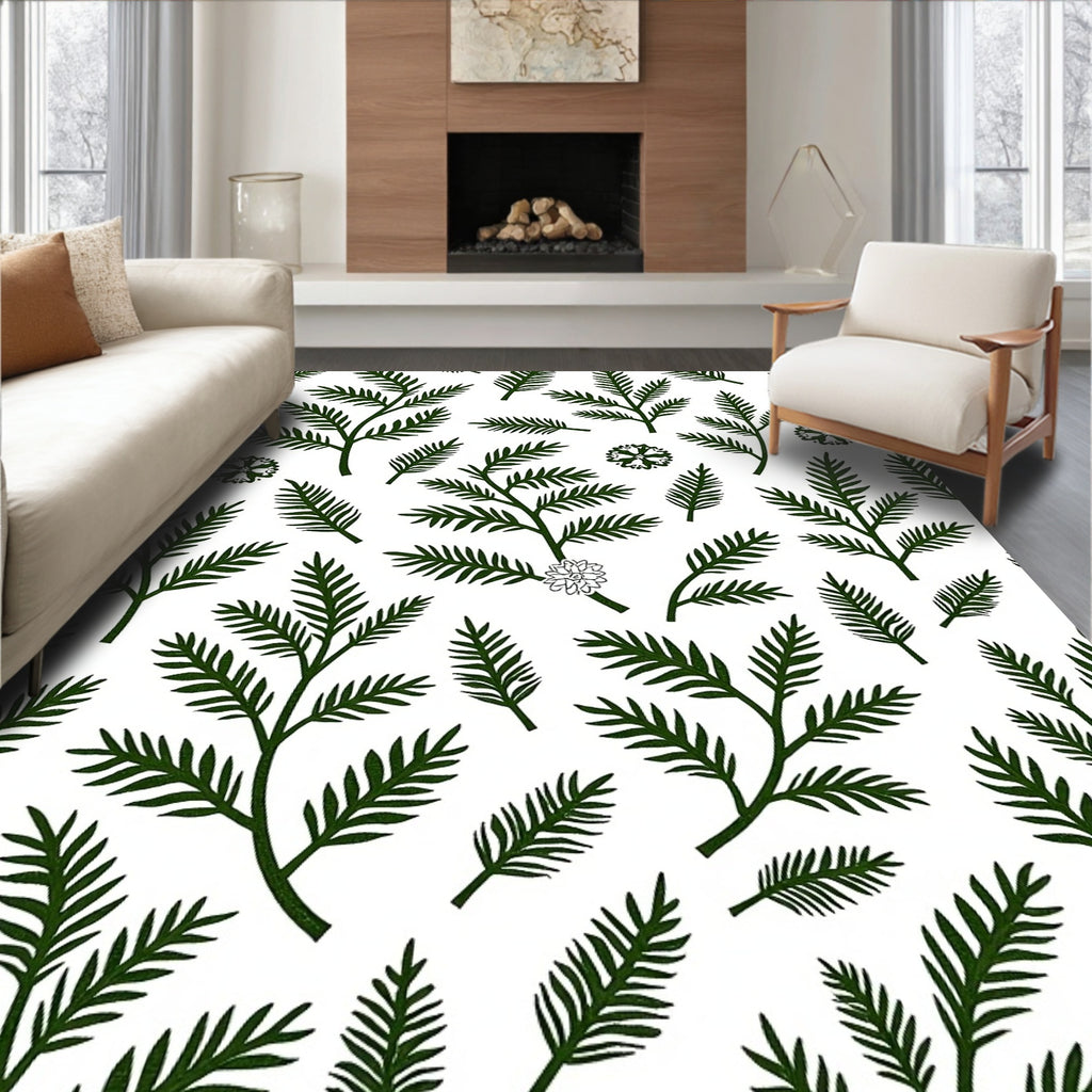 Forest Botanical Pattern Rug