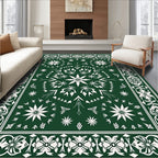 Classic Floral Mandala Patterned Rug