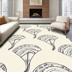 Art Deco Fan Patterned Rug