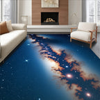 Cosmic Swirl Nebula Pattern Rug