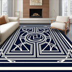 Ornate Abstract Linear Geometric Pattern Rug