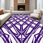 Abstract Geometric Diamond Pattern Rug