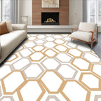 Hexagonal Geometric Patterned Rug