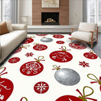 Ornate Holiday Bauble Pattern Rug