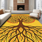 Stylized Tree Root Pattern Rug