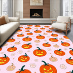 Spooky Pumpkin Patch Pattern Rug