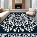 Intricate Medallion Floral Pattern Rug