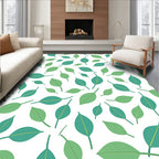 Simple Leaf Pattern Design Rug