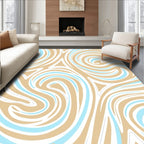 Abstract Swirl Pattern Design Rug