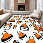 Cute Halloween Animals Candy Pattern Rug