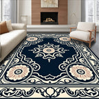 Ornate Floral Geometric Pattern Rug