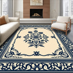 Classic Floral Bouquet Outline Rug