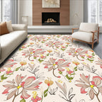 Abstract Floral Line Art Wonder Rug
