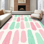 Pastel Brush Stroke Pattern Rug
