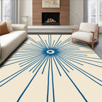 Sunburst Rays Pattern Design Rug
