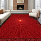Radiant Burst Sunburst Pattern Rug