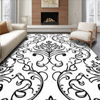 Classic Floral Scrollwork Pattern Rug
