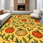 Autumn Pumpkin Vine Pattern Rug