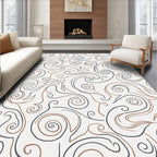 Elegant Swirl Pattern Design Rug
