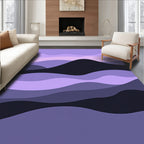 Serene Lavender Wave Landscape Rug