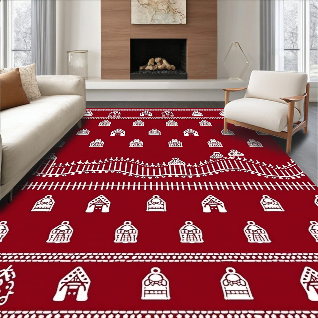 White House Folk Folk Pattern Rug