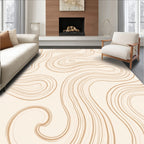 Creamy Swirls Organic Pattern Rug