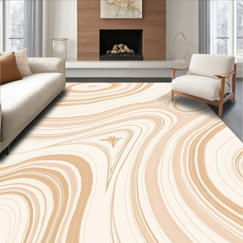 Abstract Agate Organic Lines Design Rug