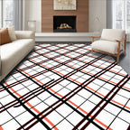 Diagonal Grid Pattern Rug