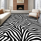 Bold Abstract Wave Pattern Rug