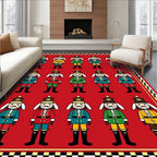 Whimsical Soldier Pattern Art Rug