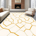 Geometric Network Pattern Design Rug
