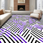 Modern Intersecting Lines Design Rug