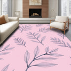 Delicate Leaf Pattern Design Rug