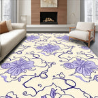 Floral Swirls Pattern Style Rug