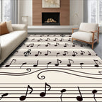 Musical Notes Seamless Pattern Rug