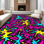 Vibrant Splash Pattern Design Rug