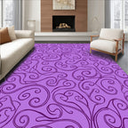 Ornate Swirls And Vines Pattern Rug