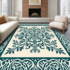 Ornate Floral Vines Pattern Rug
