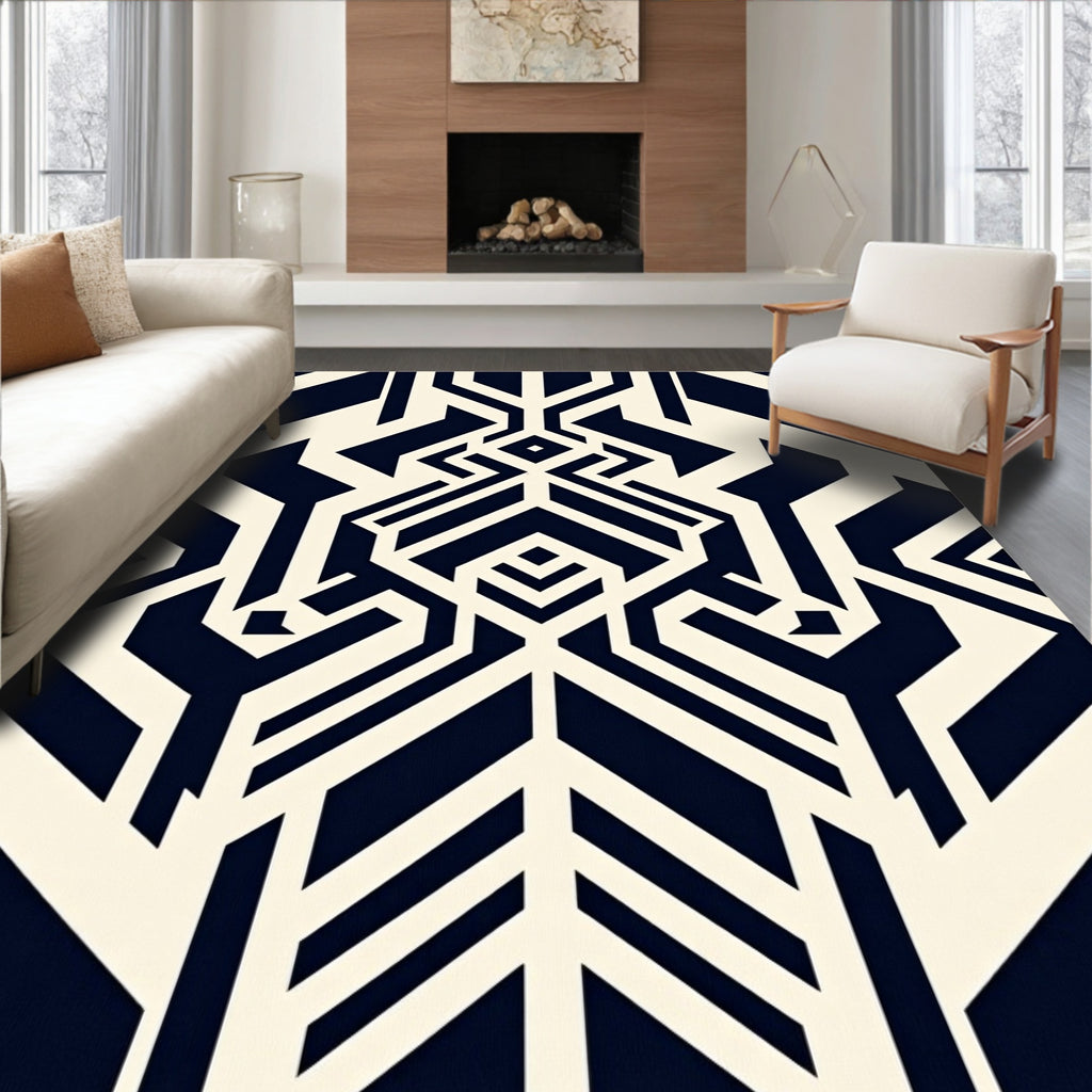 Abstract Geometric Pattern Rug