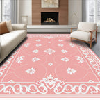 Ornate Floral Swirl Design Rug